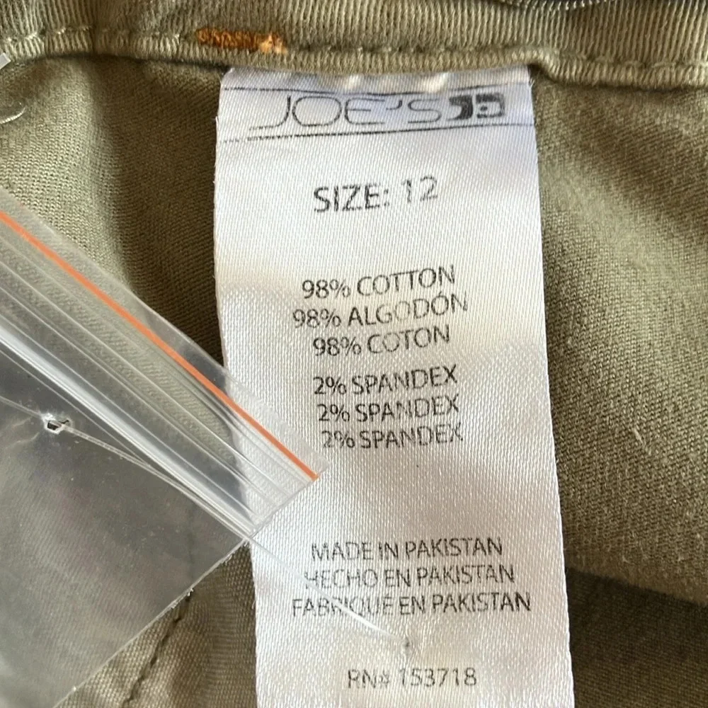 NWT Joe's Jeans Boy's Olive Green Brixton Straight and Narrow Pants